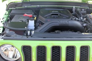 Jeep Wrangler JL Performance Air Intake - Flowmaster - Delta Force - Black - `18-`23