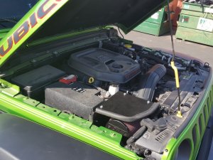 Jeep Wrangler JL Performance Air Intake - Flowmaster - Delta Force - Black - `18-`23