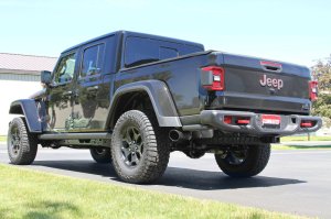 Jeep Gladiator Performance Exhaust - Flowmaster - Flow FX Cat Back, Single Exit, with Black Tip - Black - `20-`26