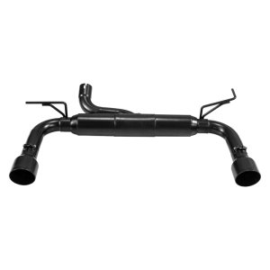 Jeep Wrangler Performance Exhaust - Dual Out Rear - Flowmaster - Outlaw Series Axle-Back - Black - `07-`11