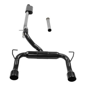 Jeep Wrangler JL Sahara Performance Exhaust - Flowmaster - Outlaw Cat-Back - Black - `20-`23