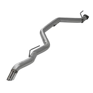 Jeep Gladiator Performance Exhaust - Single Rear Exit - Flowmaster - American Thunder Cat-Back - Polished Stainless Steel - `21-`23