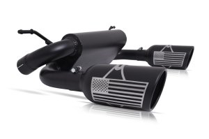 Jeep Wrangler JK Performance Exhaust - Gibson - Patriot Series Cat-Back Dual Split - Black Ceramic - `07-`10 Jeep Wrangler JK Performance Exhaust - Gibson - Patriot Series Cat-Back Dual Split - Black Ceramic - `07-`10