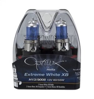 Jeep Wrangler Xenon Bulbs (2) - Hella - Optilux H13/9008 12V 60/55W XB - White - `07-`12