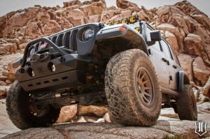 Jeep Gladiator JT Front Bumper Skid Plate - ICON - Pro Series - Semi-Gloss Black - `20-`27