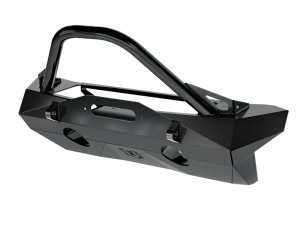 Jeep Wrangler Bumper - Front - ICON - Pro Recessed with Impact Bar & Tabs - Textured semi-gloss black - `18-`27