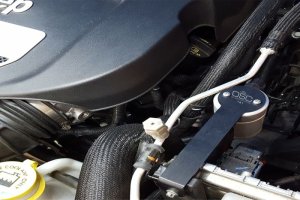 Jeep Wrangler JK Oil Separator - Passenger Side - J&L - 3.0 - Clear Anodized - `12-`17