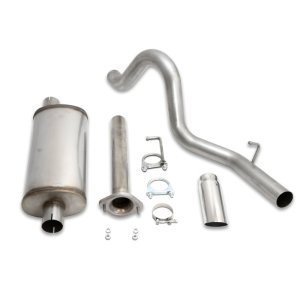 Jeep Wrangler Performance Exhaust - Single Rear Exit - JBA - Cat Back - `04-`06