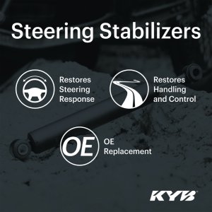 Jeep Wrangler Steering Stabilizer - Front - KYB - `18-`23