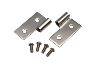 Jeep Wrangler Door Hinge - Lower - Kentrol - Polished Silver - `97-`06