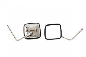 Jeep Wrangler YJ Door Mirror - Kentrol - Outback - Polished Silver - `76-`18 Jeep Wrangler YJ Door Mirror - Kentrol - Outback - Polished Silver - `76-`18