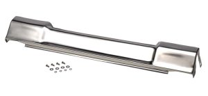 Jeep Wrangler TJ Frame Cover - Front - Kentrol - 410 Stainless - Polished Silver - `97-`04