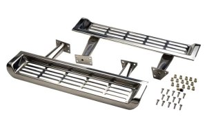 Jeep Wrangler TJ Side Steps - Kentrol - Polished Silver - `97-`00
