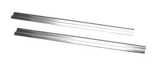 Jeep Wrangler Door Sill Plate - Kentrol - Entry Guards Pair - Polished Silver - `97-`06 Jeep Wrangler Door Sill Plate - Kentrol - Entry Guards Pair - Polished Silver - `97-`06