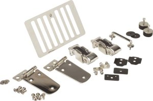 Jeep Wrangler TJ Hood Kit - Kentrol - Polished Silver - `98-`06