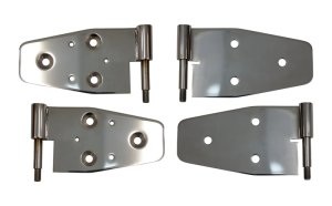 Jeep Wrangler Door Hinge - Kentrol - Set of 4 Pieces - Polished - `03-`06