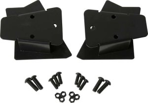 Jeep Wrangler TJ Mirror Mount - Kentrol - Mirror Relocation Bracket Pair - Powdercoat Black - `03-`06