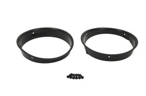 Jeep Wrangler Headlight Bezels - Kentrol - Powdercoat - Black - `97-`06 Jeep Wrangler Headlight Bezels - Kentrol - Powdercoat - Black - `97-`06