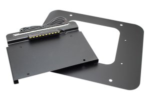Jeep Wrangler License Plate Bracket - Rear - Kentrol - BackSide with LED - `97-`06