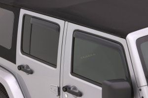 Jeep Wrangler JK Unlimited Ventvisor Deflectors - Side Window - LUND - Ventvisor Elite - Smoke - 2018