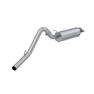 Jeep Wrangler Performance Exhaust - Single Side Exit - MBRP - S5500AL Cat Back - `00-`06