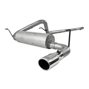 Jeep Wrangler Performance Exhaust - Single Rear Exit - MBRP - Armor Lite Series Cat Back - `07-`09