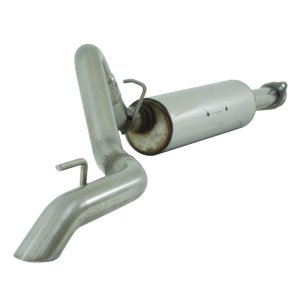 Jeep Wrangler Unlimited Performance Exhaust - Single Rear Exit - MBRP - Cat Back T409 Stainless Steel - `04-`06