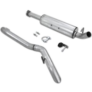 Jeep Wrangler Unlimited Performance Exhaust - Single Rear Exit - MBRP - Armor Lite Cat Back - `04-`06