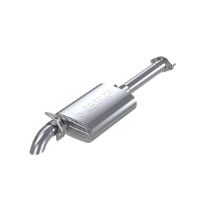 Jeep Wrangler Performance Exhaust - Single Rear Exit - MBRP - Cat Back, Off-Road Turn Down, T409 Stainless Steel - `00-`06