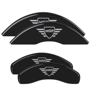 Jeep Wrangler Caliper Covers - Front + Rear - MGP - MGP Engraved - Black - `07-`18