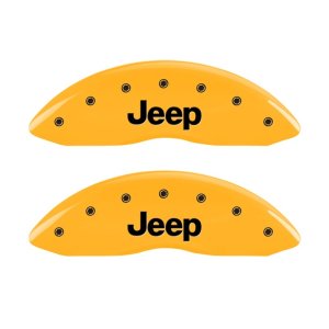 Jeep Compass Caliper Covers (2) - Front - MGP - Yellow - `08-`19