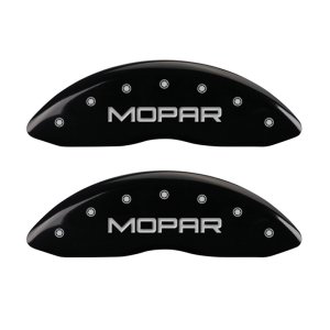 Jeep Compass Caliper Covers - Front - MGP - Engraved Front MOPAR - Black - `08-`19
