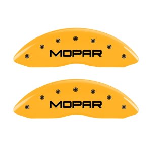 Jeep Compass Caliper Covers - Front - MGP - MOPAR Engraved - Yellow - `08-`19