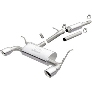 Jeep Wrangler GT Performance Exhaust - Dual Split Rear - Magnaflow - Street Series Cat Back with Polished Tips - `12-`18