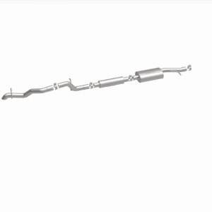 Jeep Wrangler JK Unlimited Performance Exhaust - Driver Side Rear Exit - Magnaflow - Overland Series Cat-Back - `12-`18