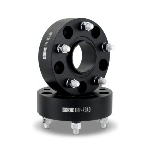 Jeep Wrangler JK Wheel Spacers - Mishimoto - 5x127 - 71.6CB - 50 - 1/2 - Forged 6061-T6 Aluminum - Black - `07-`18