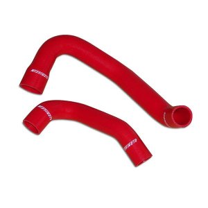 Jeep Wrangler Radiator Hose Kit - Mishimoto - Silicone - Red - `97-`02