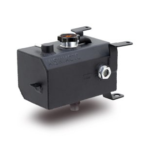 Jeep Gladiator Coolant Reservoir - Mishimoto - TIG-welded Aluminum Expansion Tank - Black - `20-`27 Jeep Gladiator Coolant Reservoir - Mishimoto - TIG-welded Aluminum Expansion Tank - Black - `20-`27