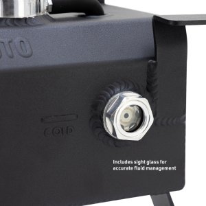 Jeep Wrangler Coolant Reservoir - Mishimoto - TIG-welded Aluminum Expansion Tank - Black - `18-`27