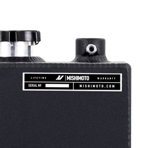 Jeep Wrangler Coolant Reservoir - Mishimoto - TIG-welded Aluminum Expansion Tank - Black - `18-`27