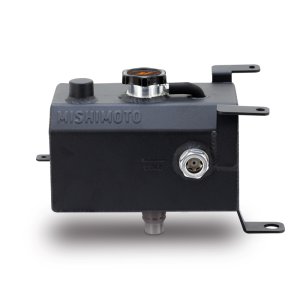 Jeep Wrangler Coolant Reservoir - Mishimoto - TIG-welded Aluminum Expansion Tank - Black - `18-`27