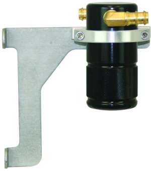 Jeep JK Oil Catch Can - Moroso - Small Body Billet Aluminum - Black - `12-`18