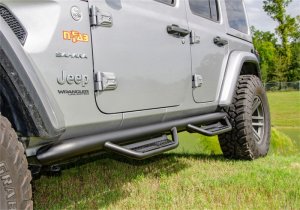 Jeep Gladiator JT Side Steps - Full Length - N-Fab - Podium LG - Textured Black - `20-`24