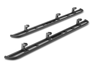 Jeep Gladiator JT Rock Rails - Cab Length - N-Fab - RKR, 2 Steps per Side - Textured Black - `20-`24