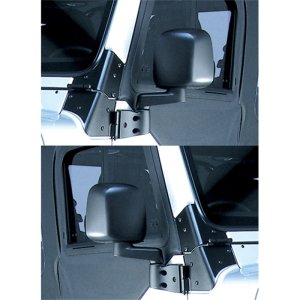 Jeep Wrangler Door Mirror Kit - Left And Right - OMIX - Black - `03-`06
