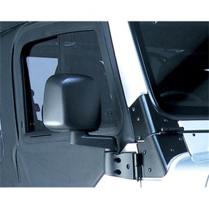 Jeep Wrangler Door Mirror - Right - OMIX - OE Style - Black - `03-`06