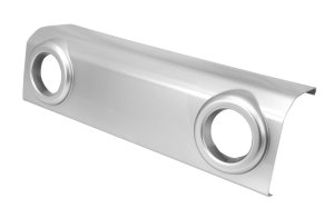 Jeep Wrangler JKU Front Bumper Applique - OMIX - Silver - `07-`18