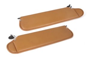 Jeep Wrangler TJ Sun Visor Set - OMIX - OE Style - Camel - `97-`02
