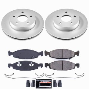 Jeep Grand Cherokee Brake Kit - Front - PowerStop - Z23 Evolution Coated - `99-`02