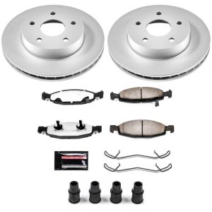 Jeep Grand Cherokee Brake Kit - Front - PowerStop - Z36 Coated Truck & Tow - `99-`02